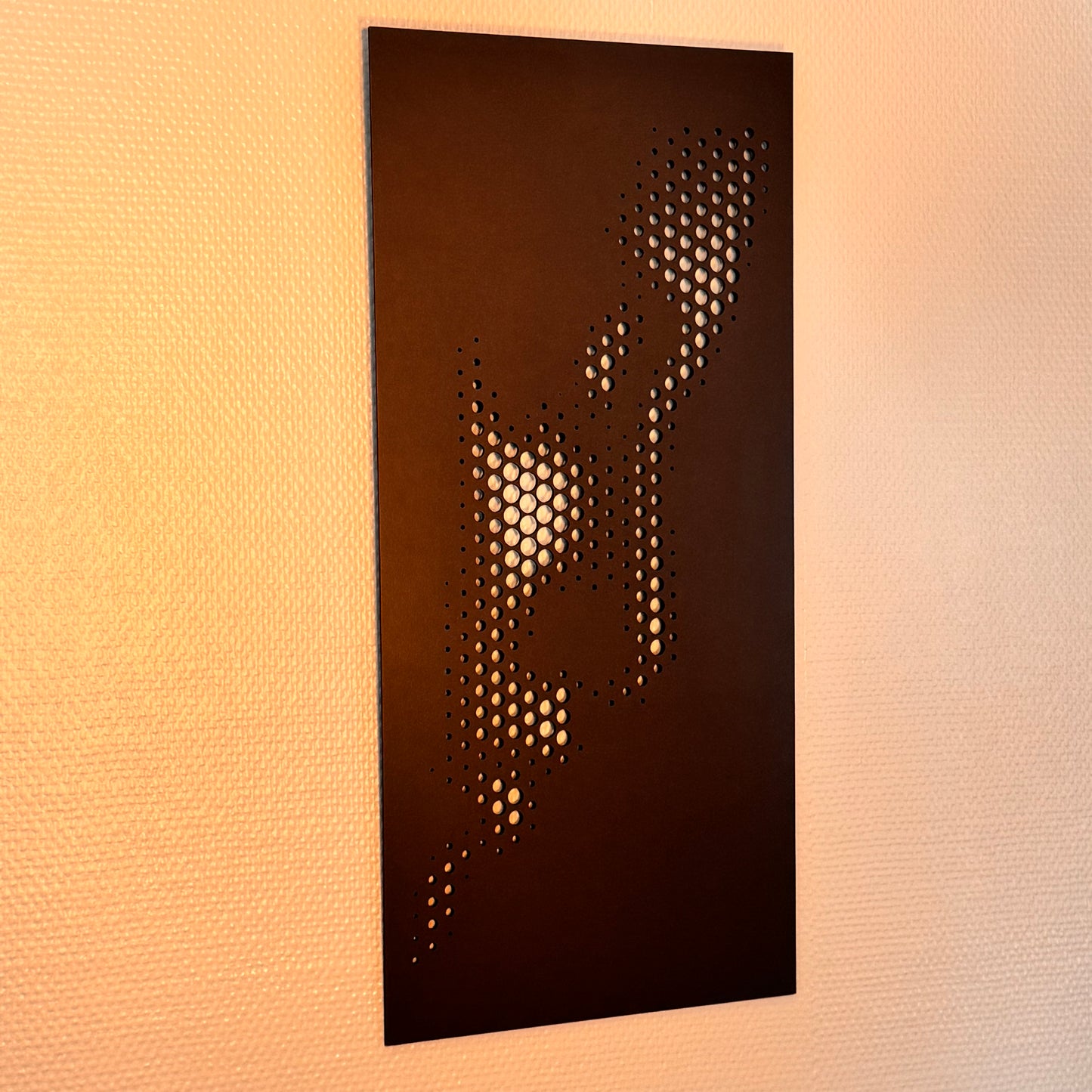 Art mural en bois découpé au laser - silhouette féminine Design