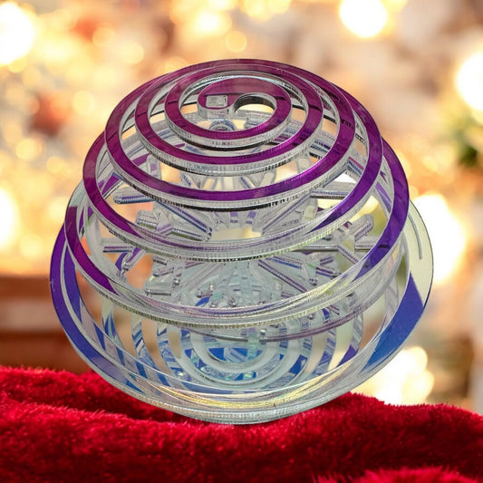 Boule de Noël irisée